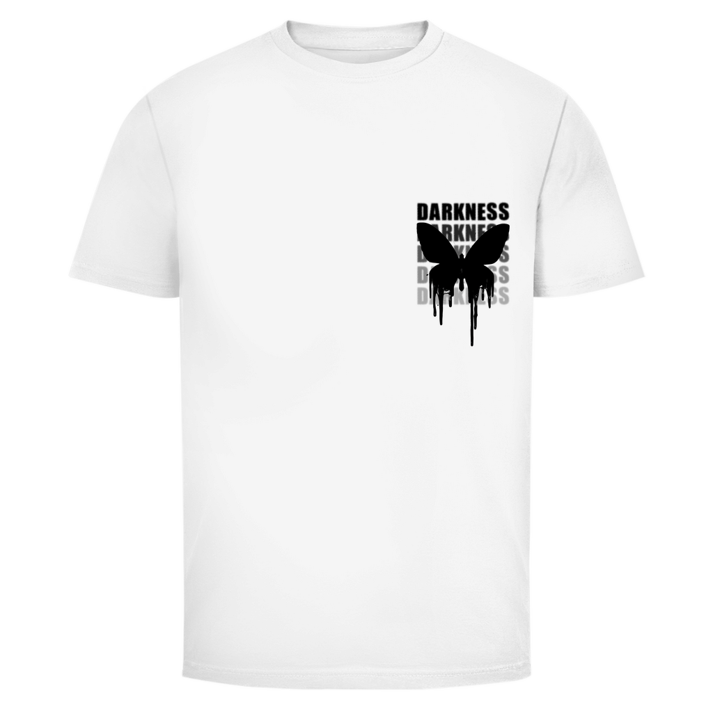 Darkness Butterfly Basic Shirt, Unisex Bio Baumwolle T-Shirt | White
