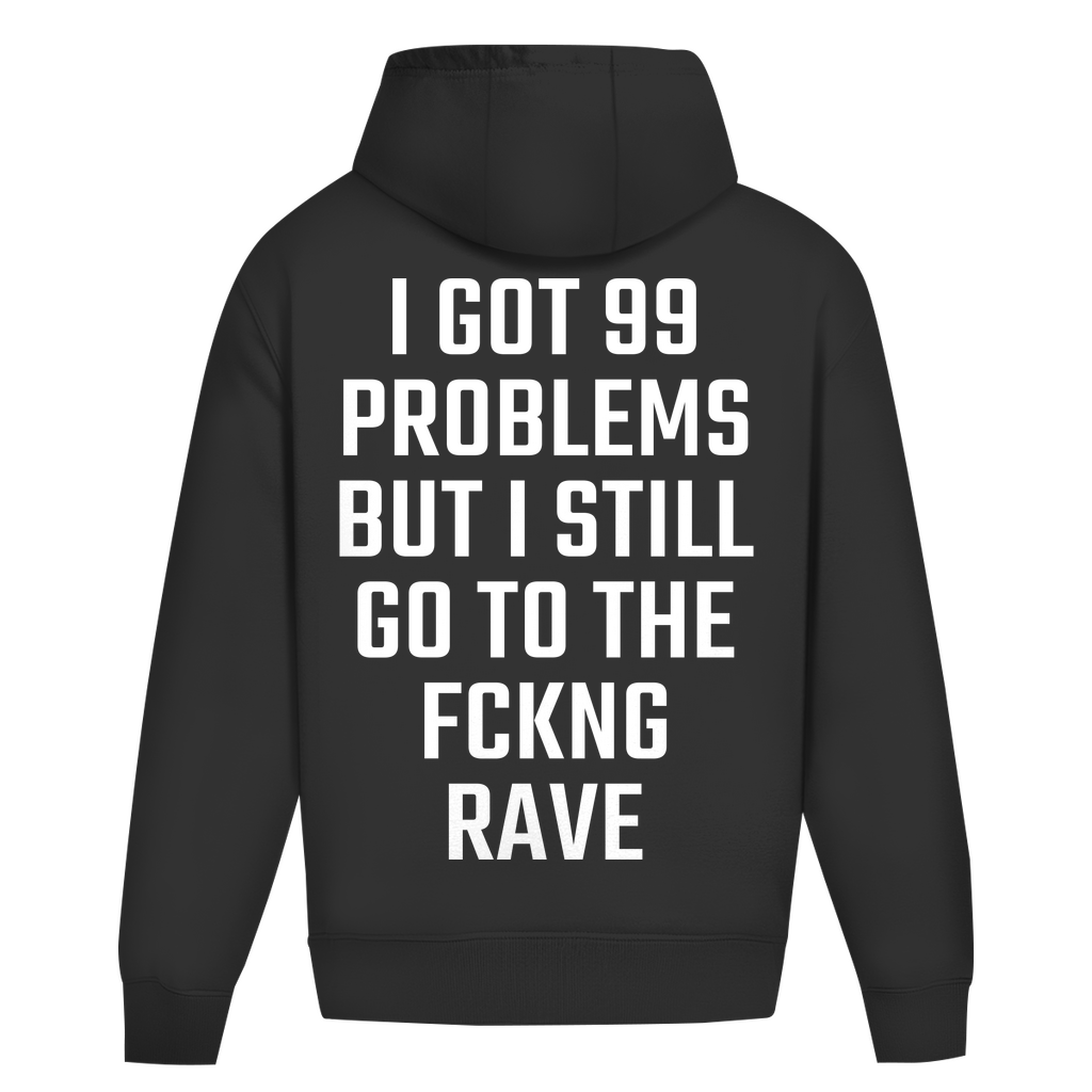99 problemas (sudadera con capucha de gran tamaño)