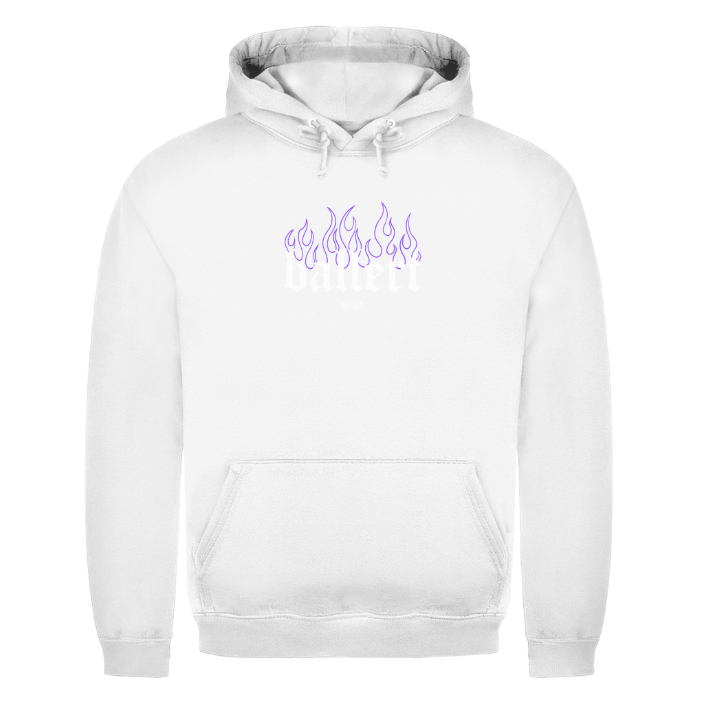 Baumwoll Hoodie für Techno und Rave in Oversized Passform | Arctic White