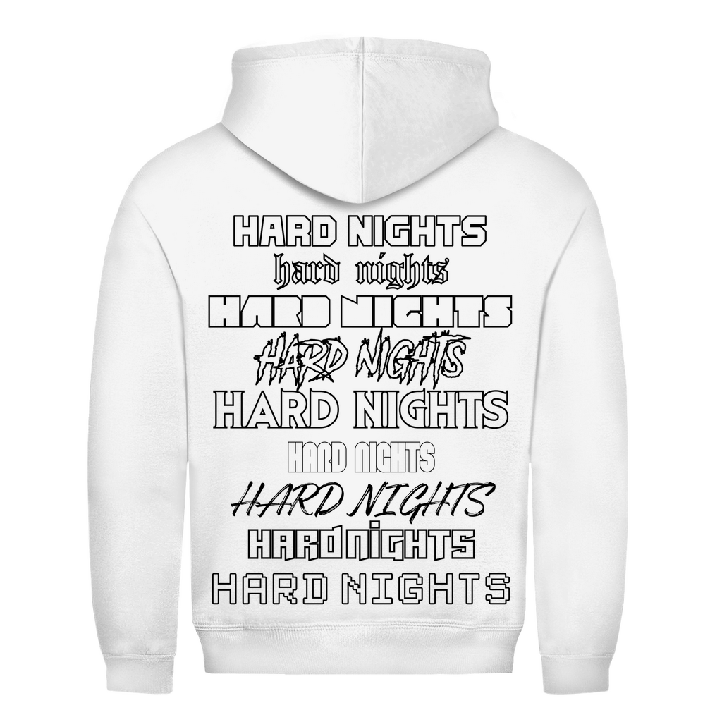 Techno Hoodie und Rave Hoodie aus 100% Baumwolle | Arctic White