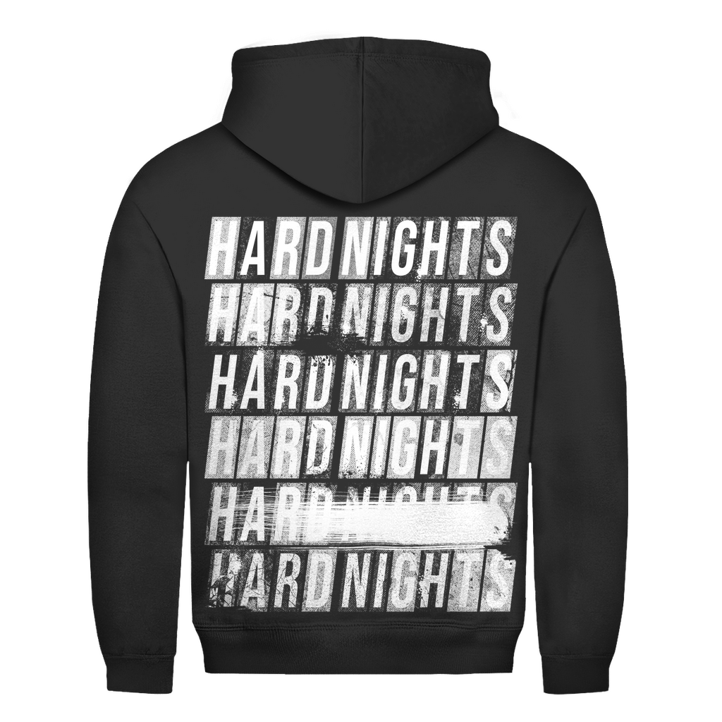 Noches duras cada vez (sudadera con capucha básica)