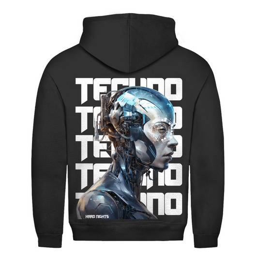 Cosmic Techno – Bluza z kapturem, unisex | Głęboka czerń