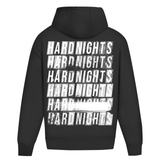 Notti dure ogni volta (felpa con cappuccio oversize)