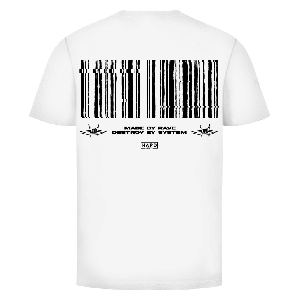 Techno Basic Shirt aus Bio-Baumwolle für Rave-Looks | White