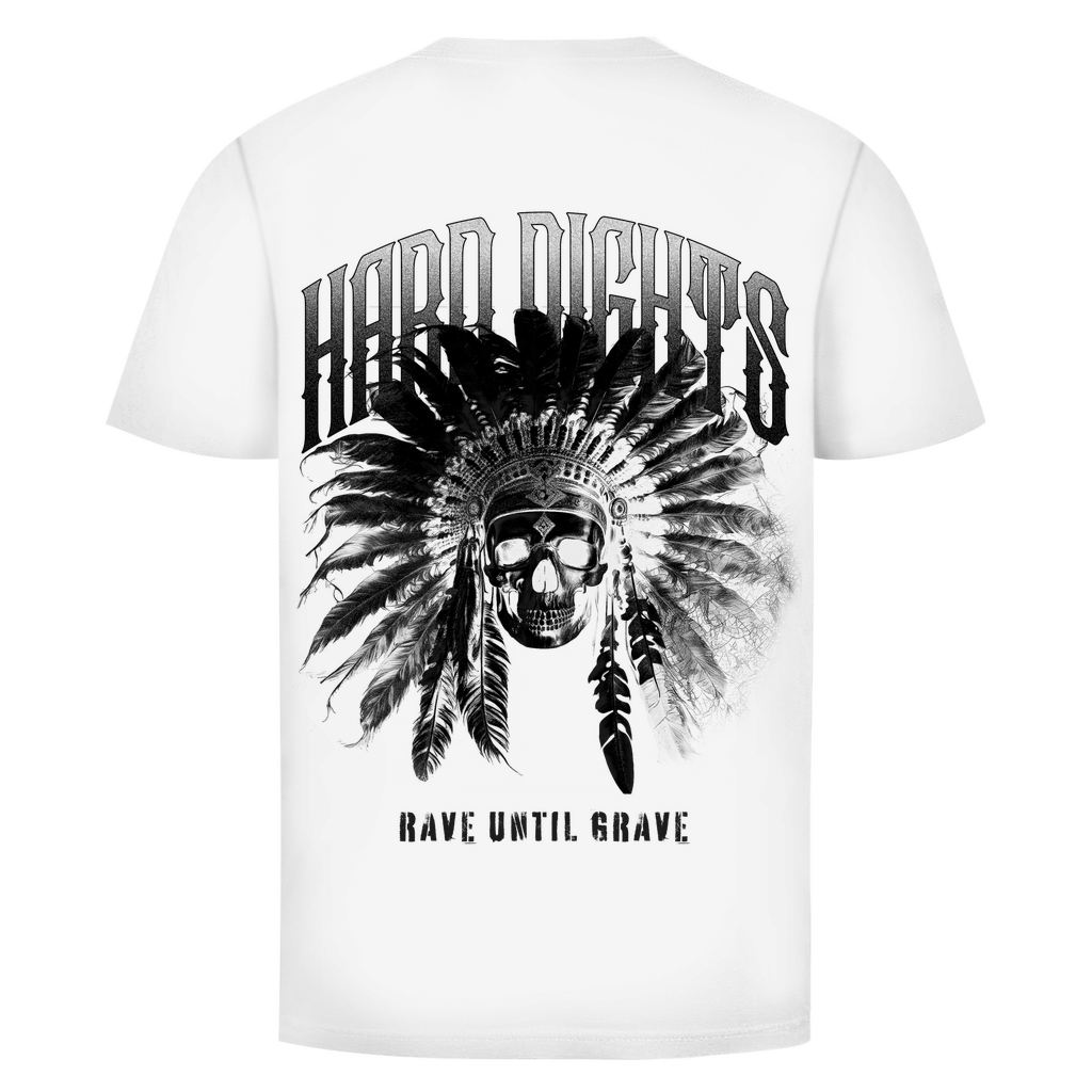 Rave T Shirt aus Bio-Baumwolle für Techno und Rave | White