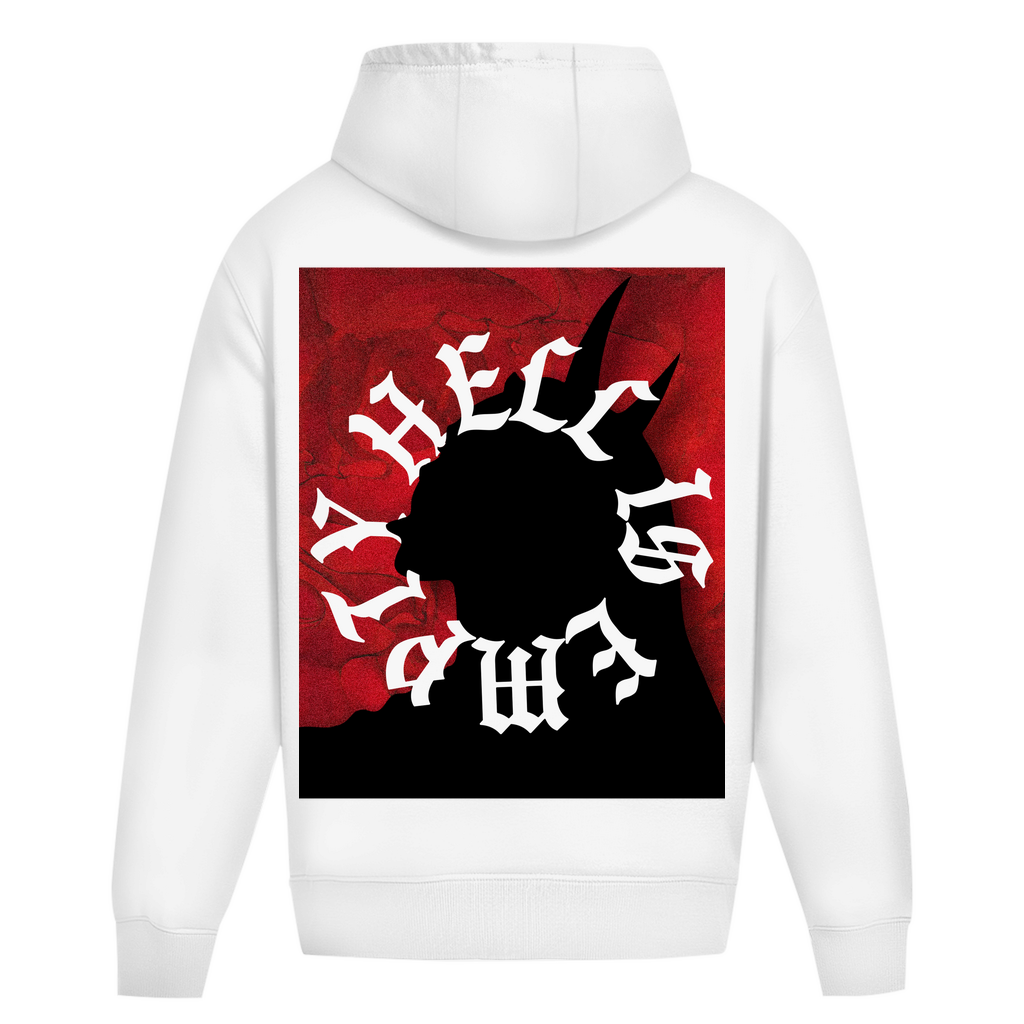 Oversized Hoodie aus Baumwolle für Techno und Rave | Arctic White