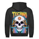 Trippy Techno Skull (Basic hoodie)