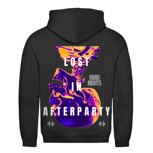 Bluza z kapturem basic, unisex, z bawełny, na imprezy techno i rave | Głęboka czerń