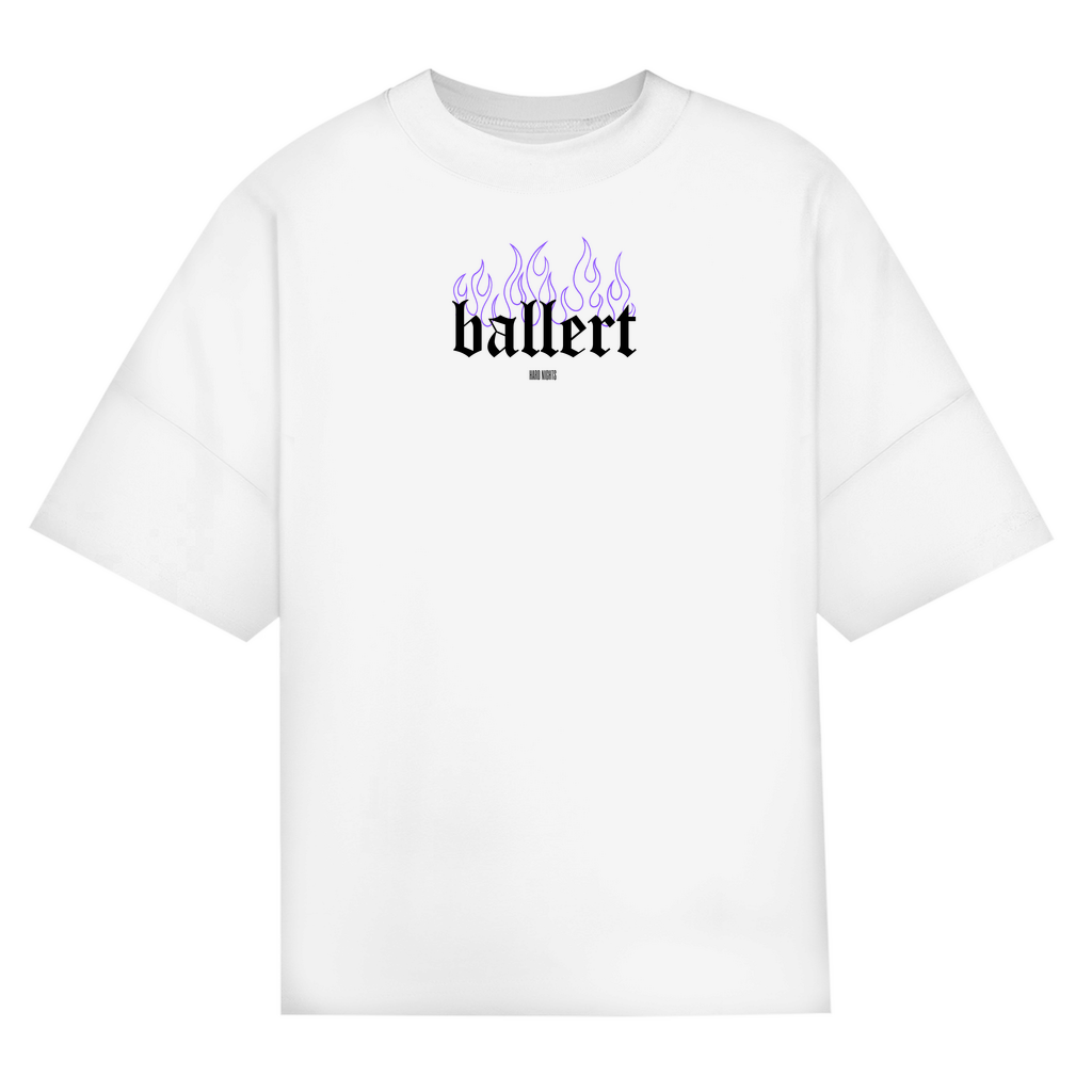 Ballert Oversized Shirt, Unisex Baumwolle T-Shirt, Oversized | White