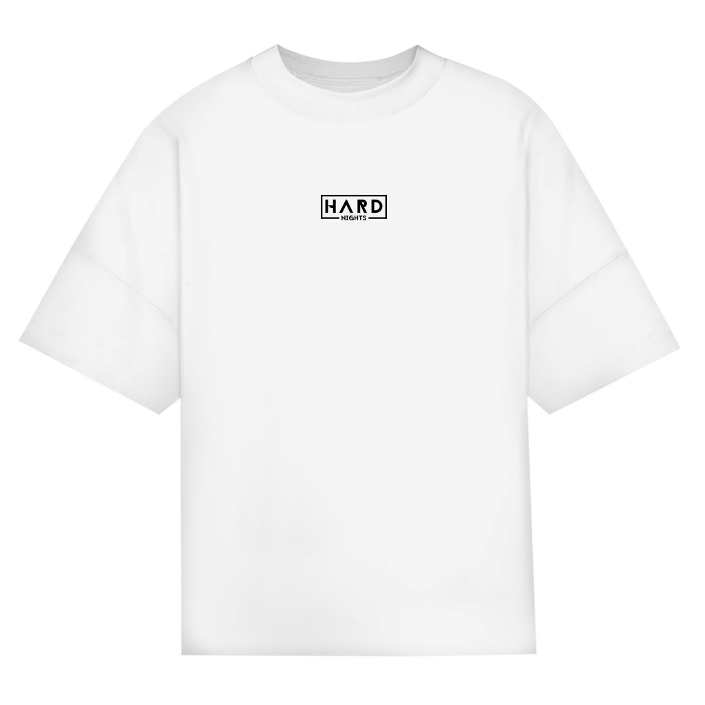 Techno Oversized T Shirt aus Bio-Baumwolle | White