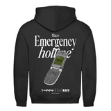 Rave emergency hotline (Basic Hoodie)