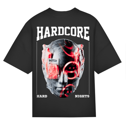 Camiseta oversize, para techno | Negro