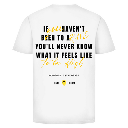 Camiseta básica, unisex, de algodón, para techno y raves | Blanco