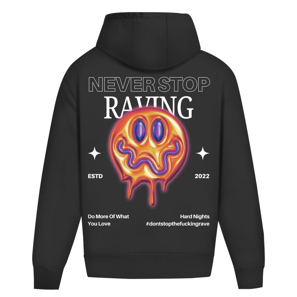 Nunca dejes de delirar (Sudadera con capucha de gran tamaño)