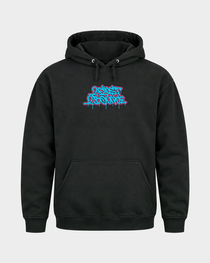 2Fast2Bounce – Basic Hoodie in Schwarz, Frontprint – Hard Nights