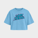 2Fast2Bounce – Crop Top in Blue – Vorderansicht