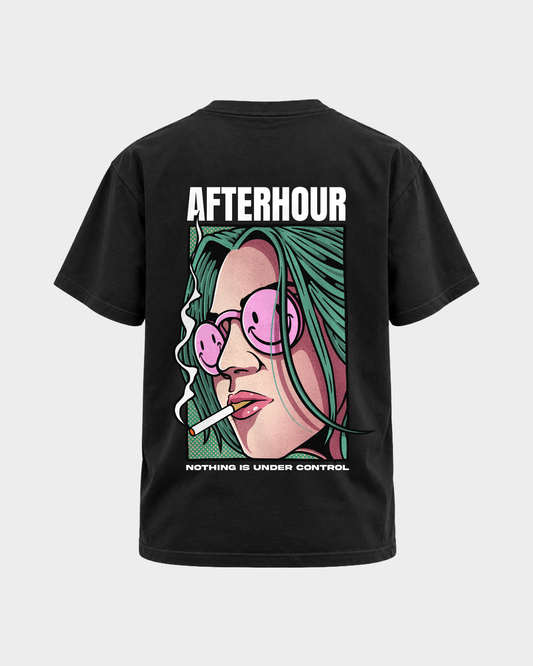 Afterhour – Basic Shirt in Black – Rückansicht
