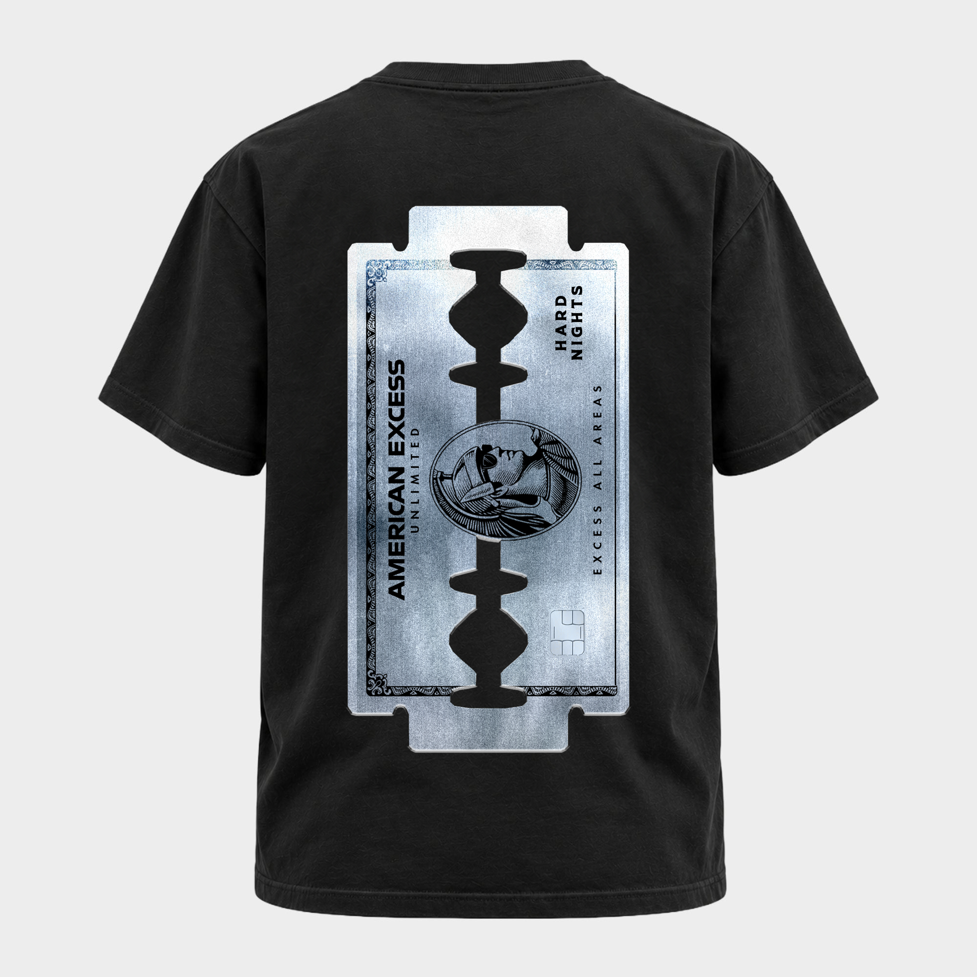 American Excess – Basic Shirt in Black – Rückansicht