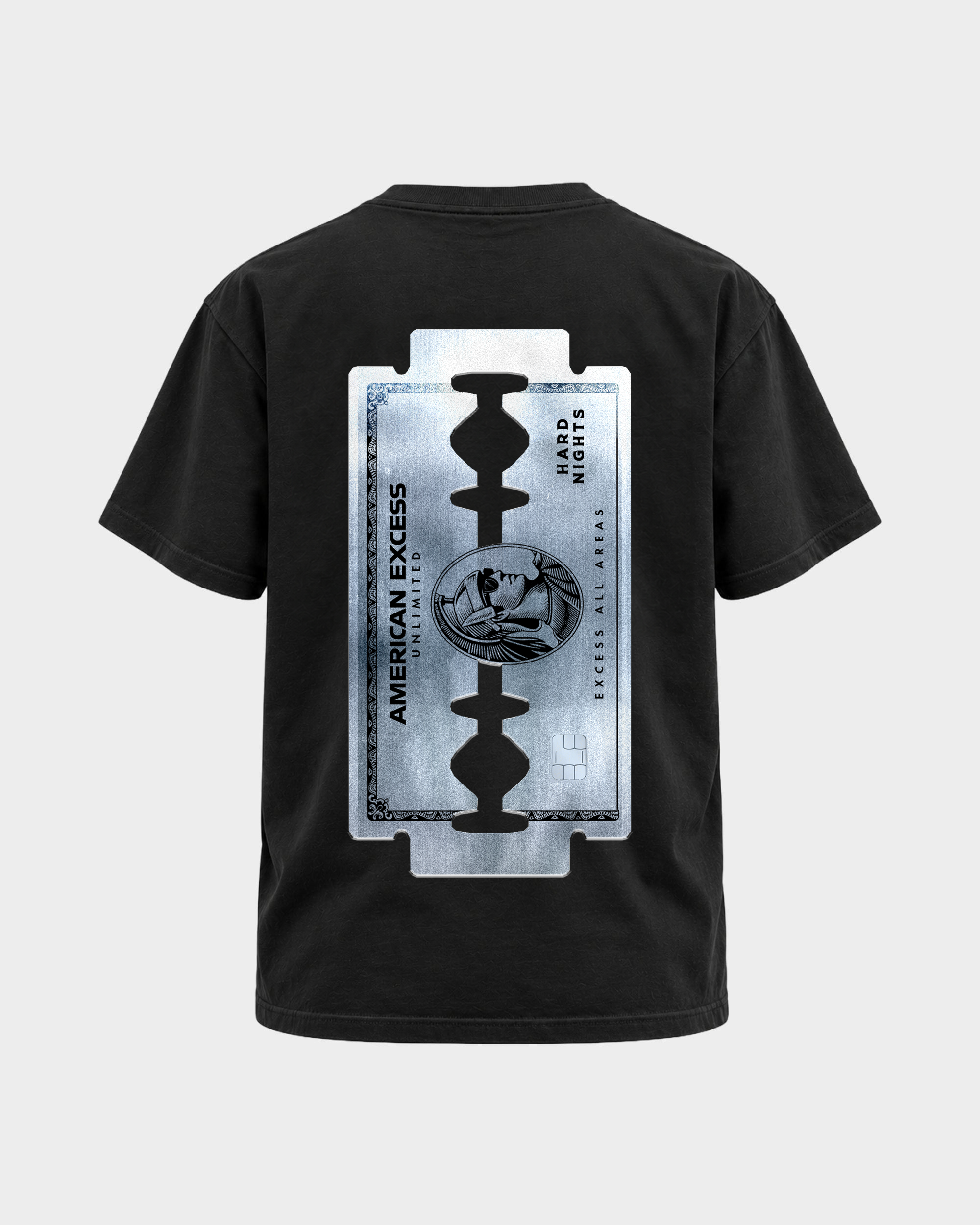 American Excess – Basic Shirt in Black – Rückansicht