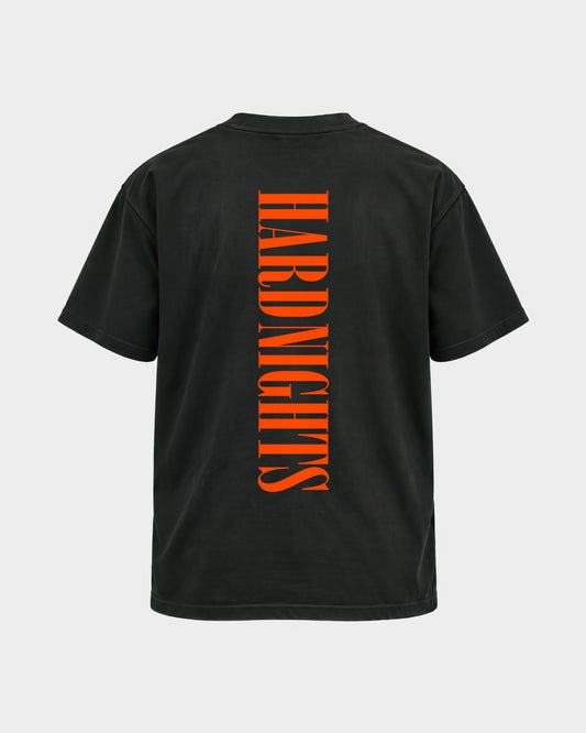 Angel – Basic Shirt in Schwarz, Rückenprint – Hard Nights