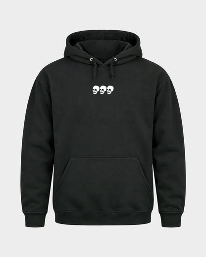 Born for rave – Basic Hoodie in Schwarz, Frontprint – Hard Nights