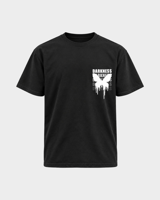 Darkness Butterfly – Basic Shirt in Black – Vorderansicht