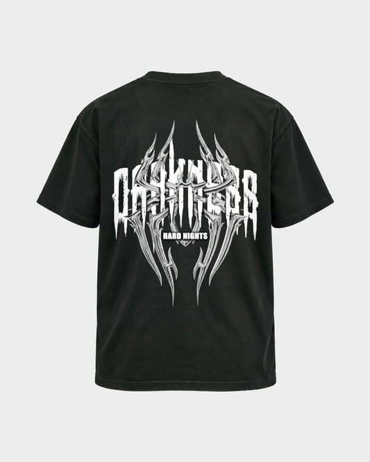 Darkness Spider – Basic Shirt in Schwarz, Rückenprint – Hard Nights