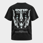 Enter the rave – Basic Shirt in Black – Rückansicht