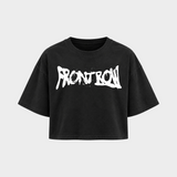 Frontrow ANL – Crop Top in Schwarz – Vorderansicht