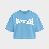 Frontrow ANL – Crop Top in Blue – Vorderansicht