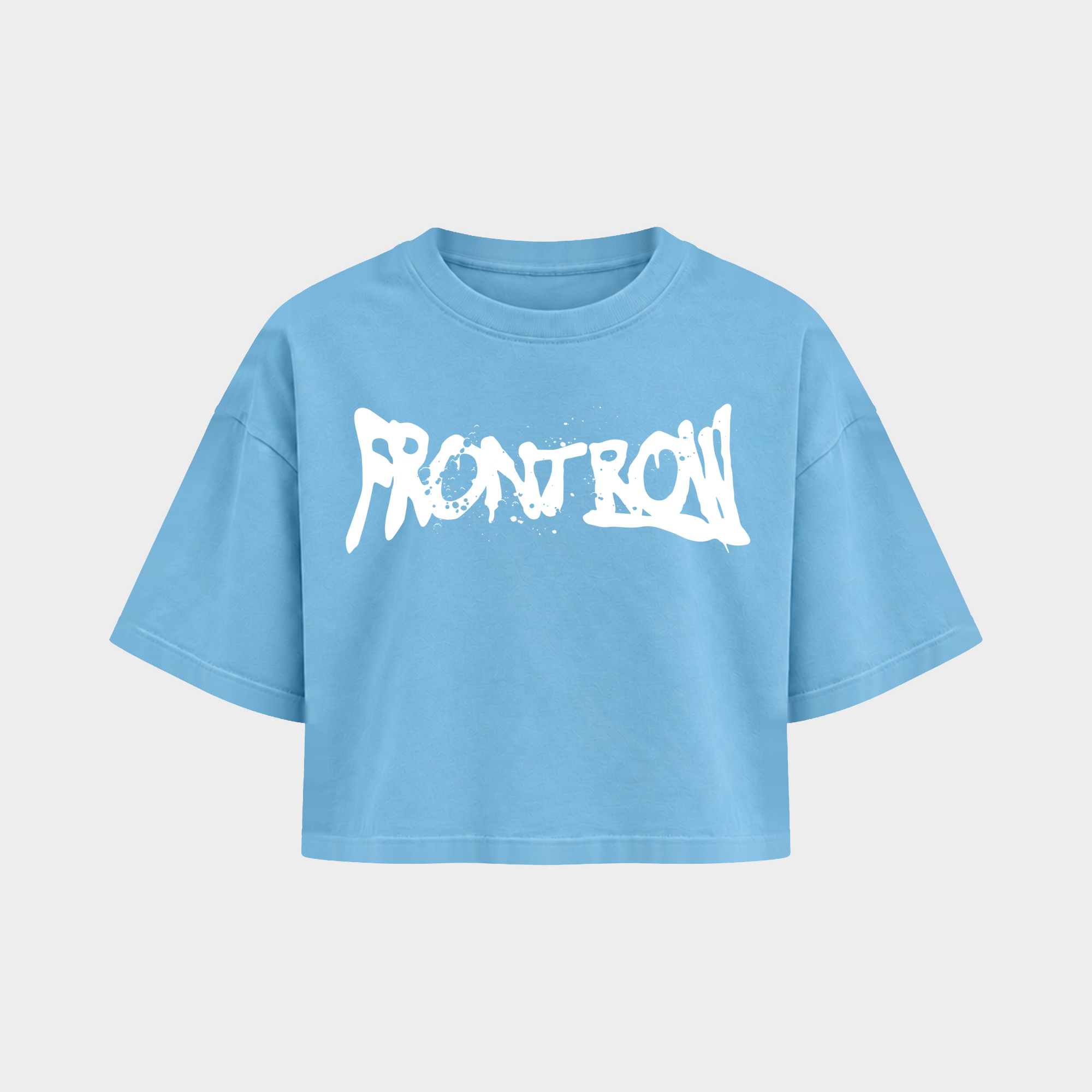 Frontrow ANL – Crop Top in Blue – Vorderansicht