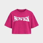 Frontrow ANL – Crop Top in Hibiskus Pink – Vorderansicht