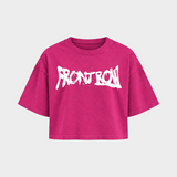 Frontrow ANL – Crop Top in Hibiskus Pink – Vorderansicht