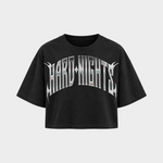 Hard Dog – Crop Top in Schwarz – Vorderansicht