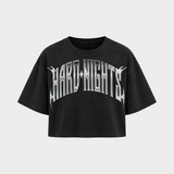 Hard Dog – Crop Top in Schwarz – Vorderansicht