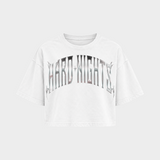Hard Dog – Crop Top in Weiß – Vorderansicht