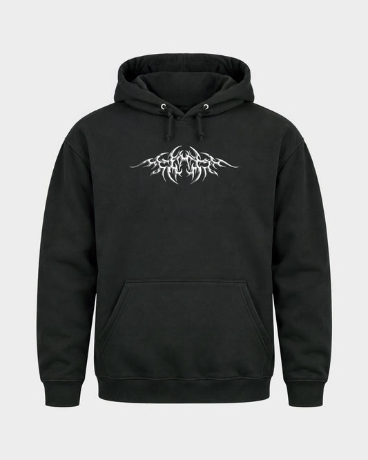 Hard Generation – Basic Hoodie in Schwarz, Frontprint – Hard Nights