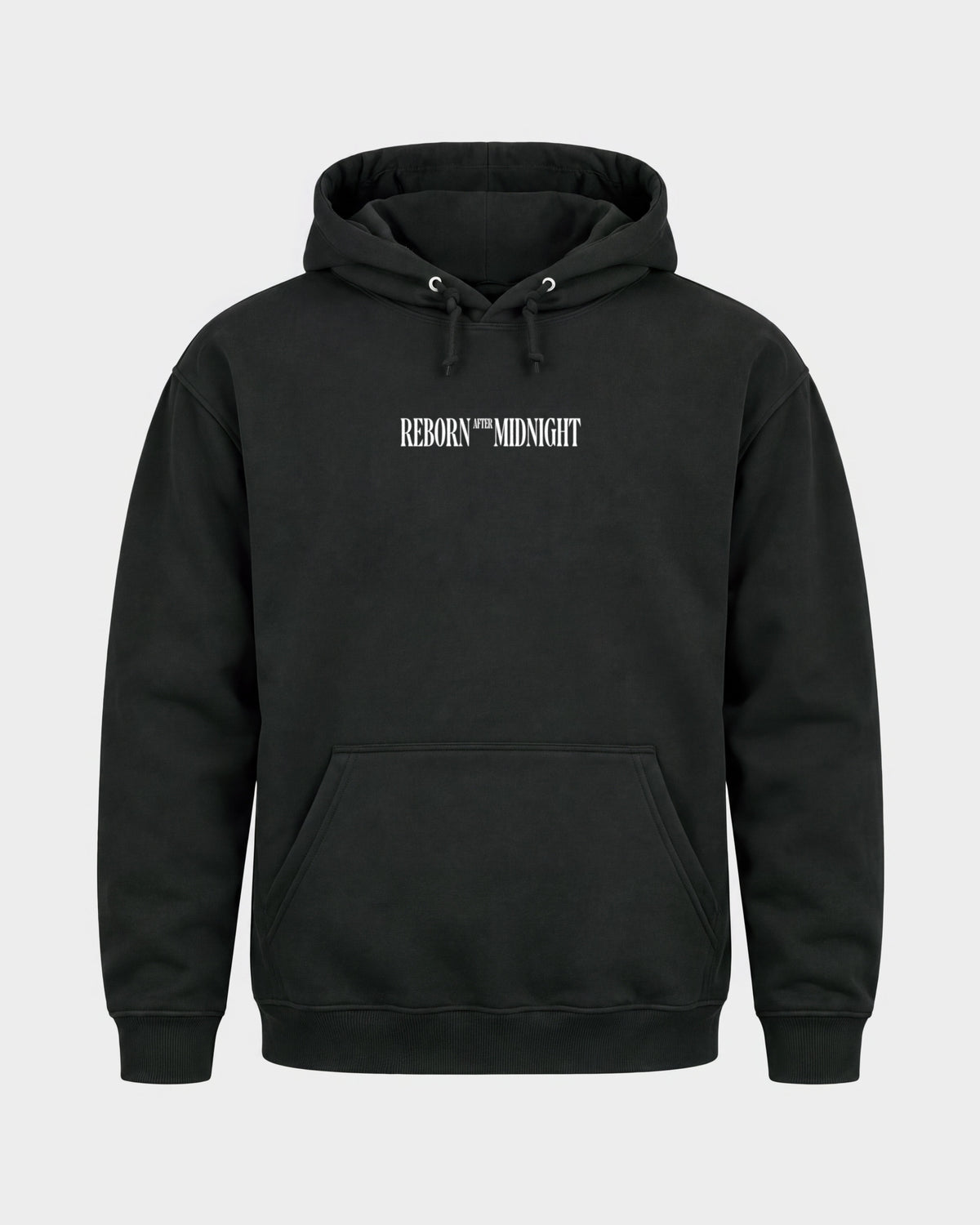Midnight Owls – Basic Hoodie in Schwarz, Frontprint – Hard Nights