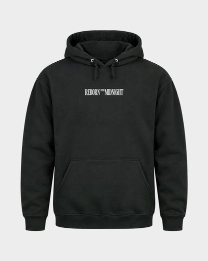 Midnight Owls – Basic Hoodie in Schwarz, Frontprint – Hard Nights