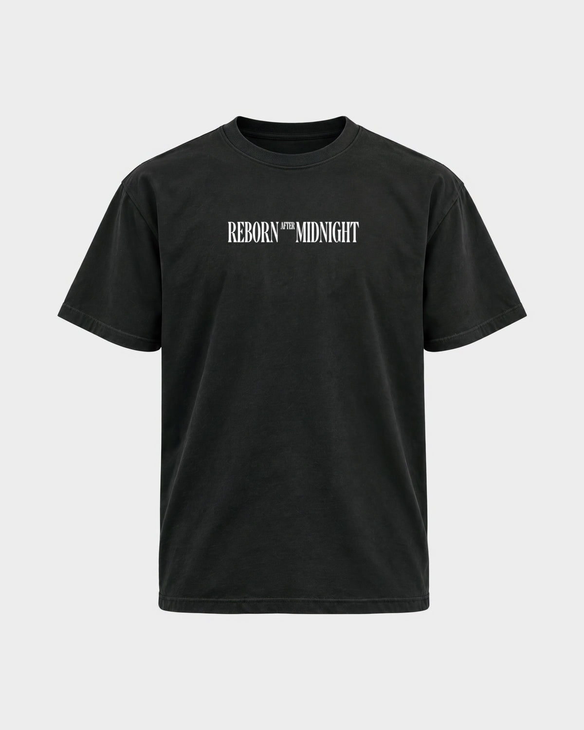 Midnight Owls – Basic Shirt in Schwarz, Frontprint – Hard Nights