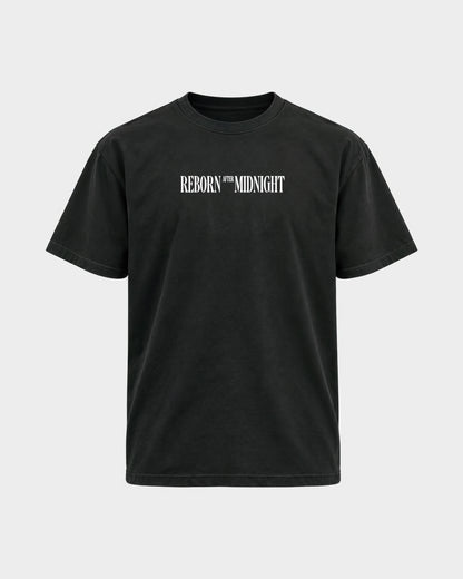 Midnight Owls – Basic Shirt in Schwarz, Frontprint – Hard Nights