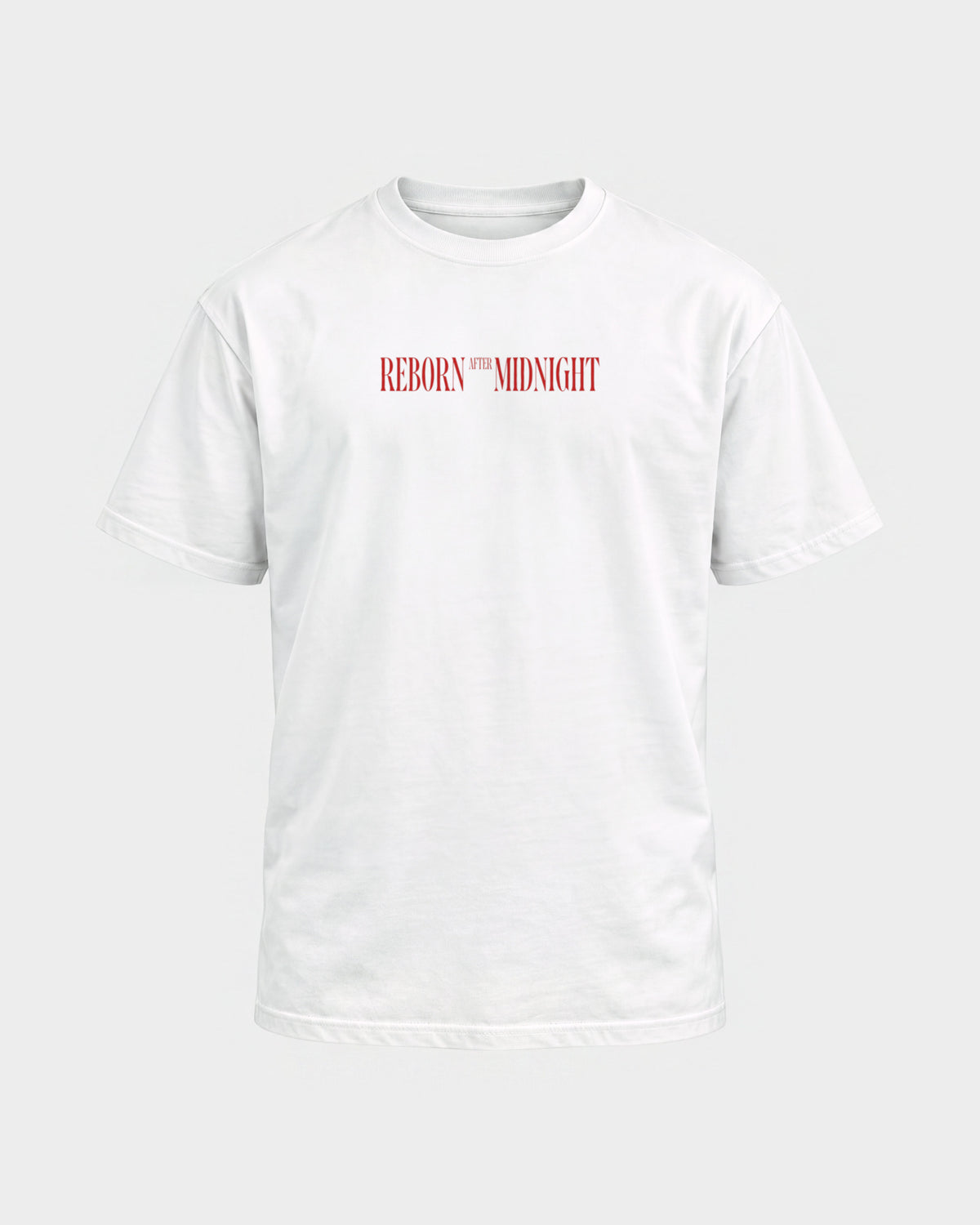 Midnight Owls – Basic Shirt in Weiß, Frontprint – Hard Nights