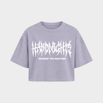 Monday you bastard – Crop Top in Soft Lilac – Vorderansicht