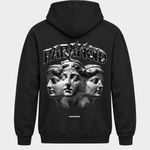 Paranoid Heads – Basic Hoodie in Jet Black – Rückansicht