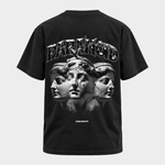 Paranoid Heads – Basic Shirt in Black – Rückansicht