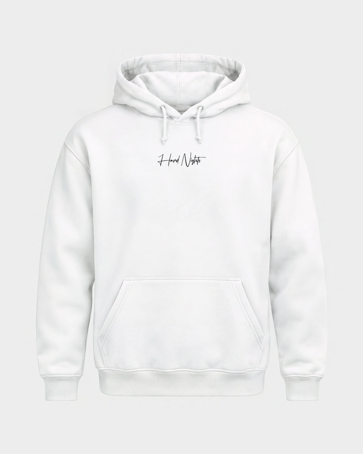 Passion flower – Basic Hoodie in Weiß, Frontprint – Hard Nights