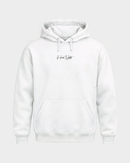 Passion flower – Basic Hoodie in Weiß, Frontprint – Hard Nights