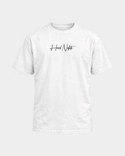 Passion flower – Basic Shirt in Weiß, Frontprint – Hard Nights