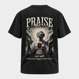 Praise the rave – Basic Shirt in Black – Rückansicht