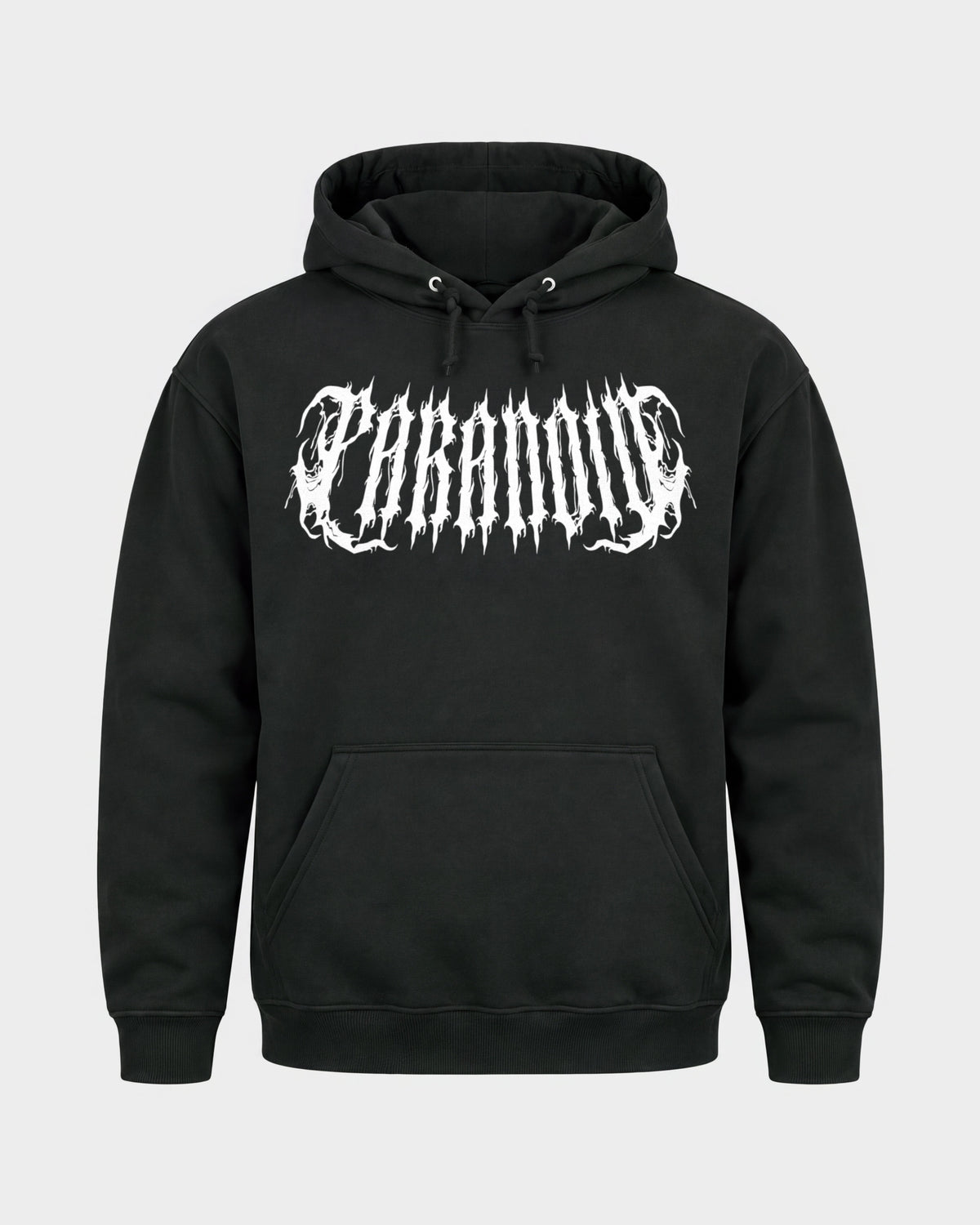 Rave Society – Basic Hoodie in Schwarz, Frontprint – Hard Nights
